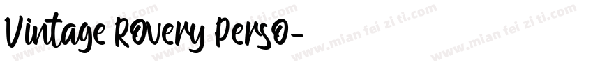 Vintage Rovery Perso字体转换
